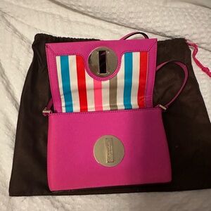 EUC pink Kate spade cross body purse